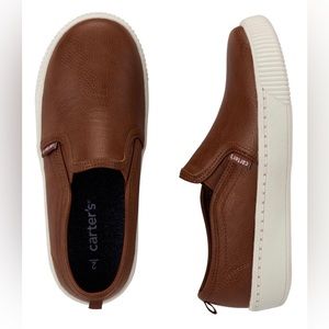 Brand new -  never worn Carter’s Size 9 Boys Brown Slip On Loafers